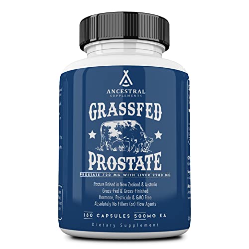 Grass Fed Beef Prostate Supplements with Liver, 3000mg, 180 Capsules B7654