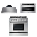 36 Gas Range, Range Hood, Microwave F152756