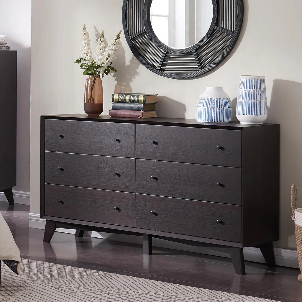 Mid Century Modern 6 Drawer Dresser Y616252