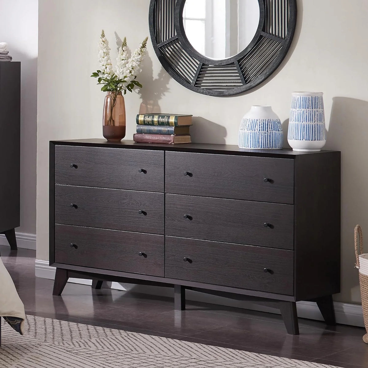 Mid Century Modern 6 Drawer Dresser Y616252