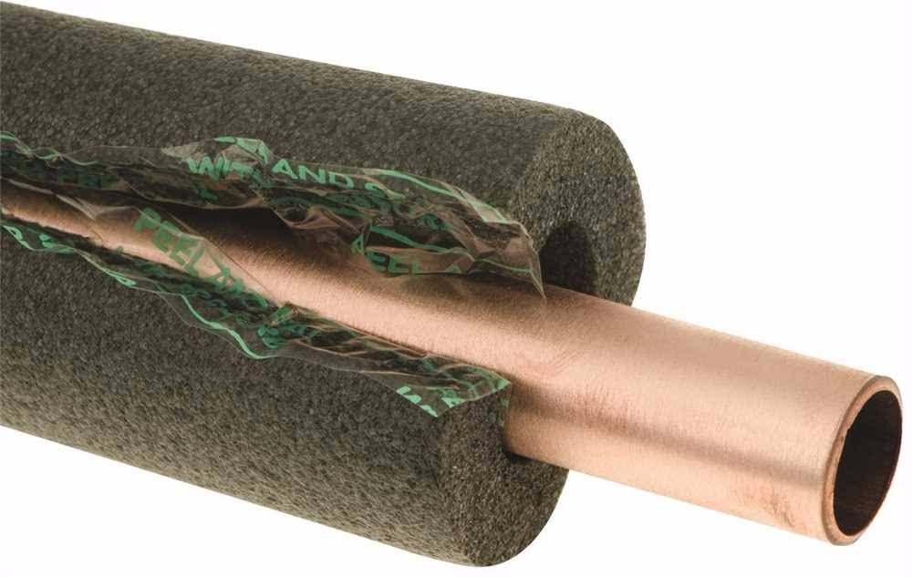 Poly Foam Pipe Insulation, 7/8 in. ID x 1/2 in. Wall, Pack of 40 Q14383