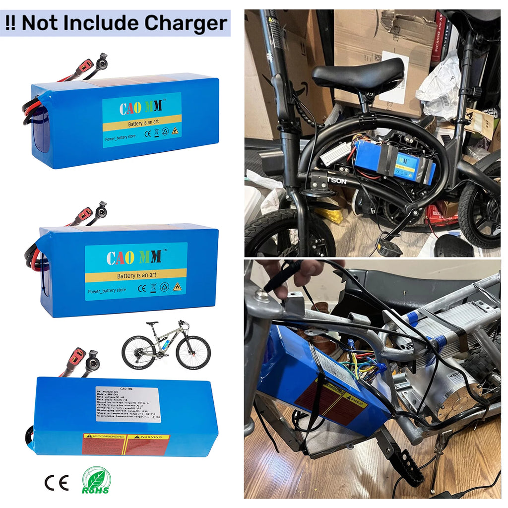 48V 14Ah Lithium Battery 30A BMS E802