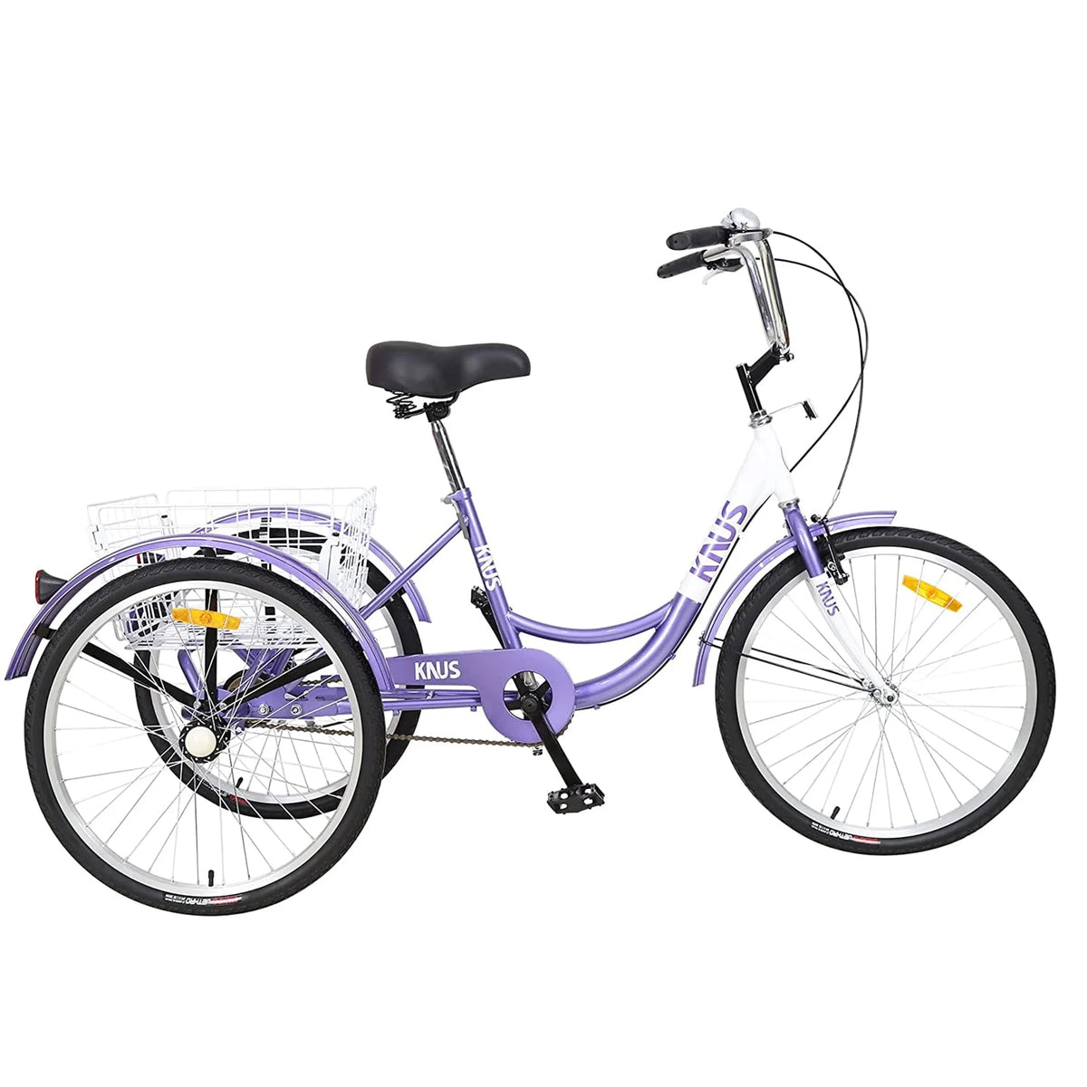26 Inch Single Speed Adult Tricycle with Shopping Basket M1752
