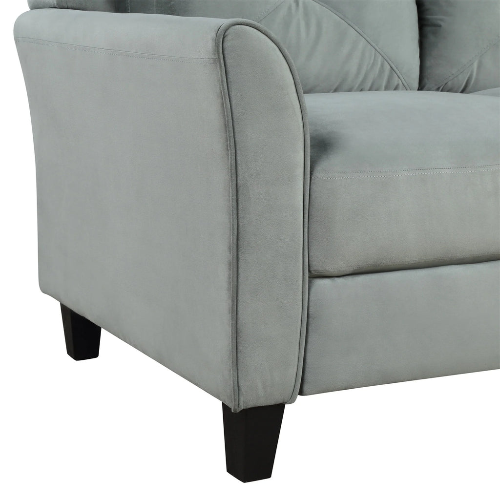 Gray Button Tufted Sofa Set (Set of 3) Z73748
