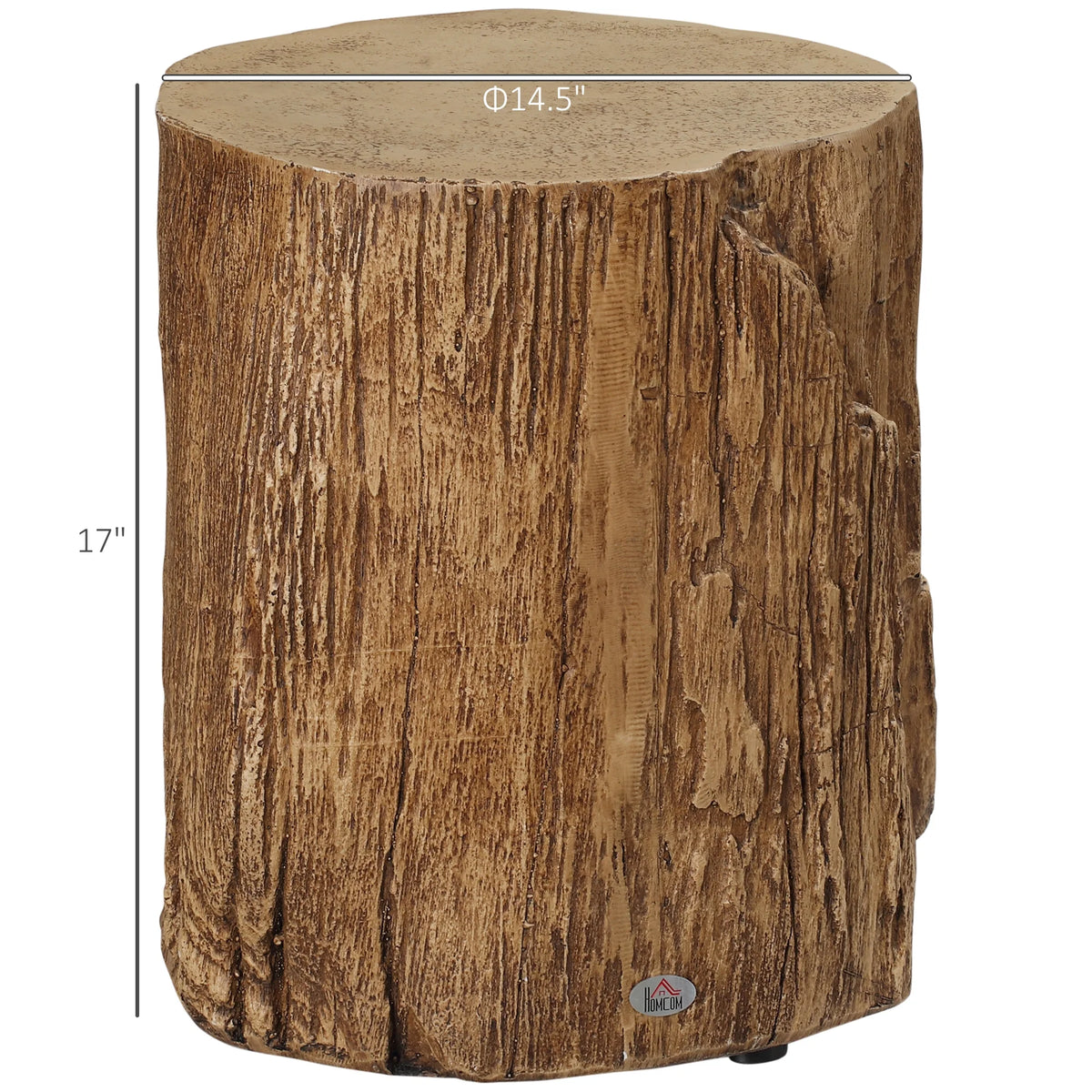 Natural Wood Grain Round Side Table X379948