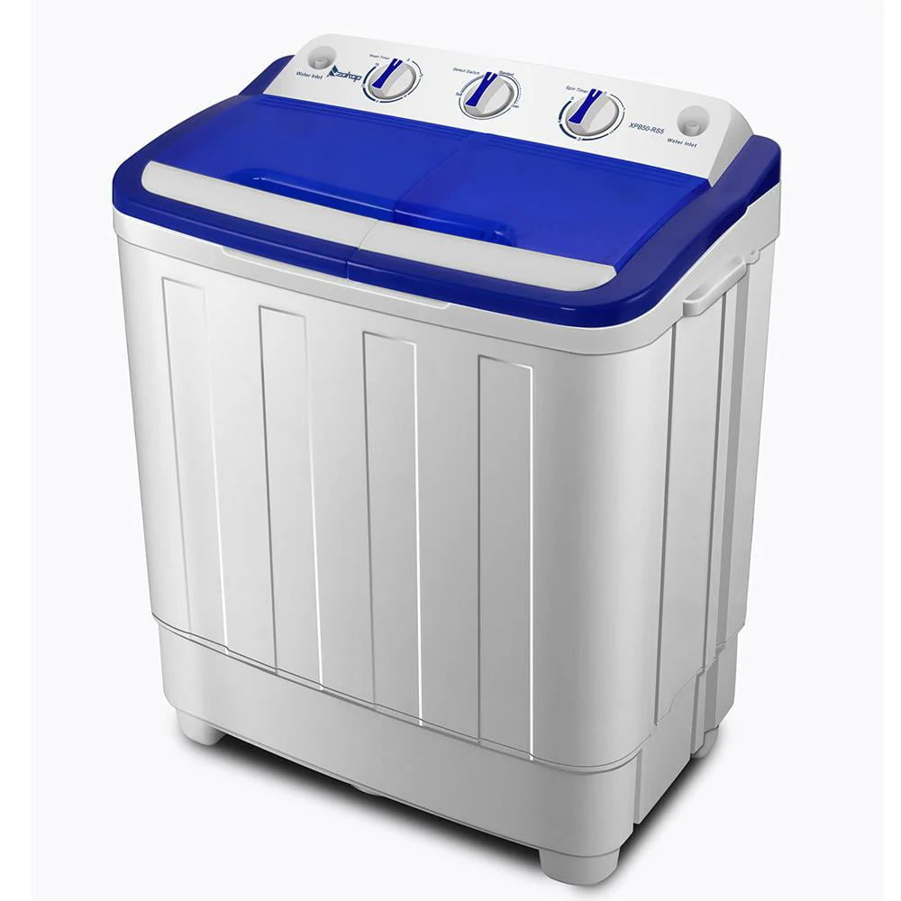 Portable Twin Tub 16.6lbs Washer & Dryer, White N129