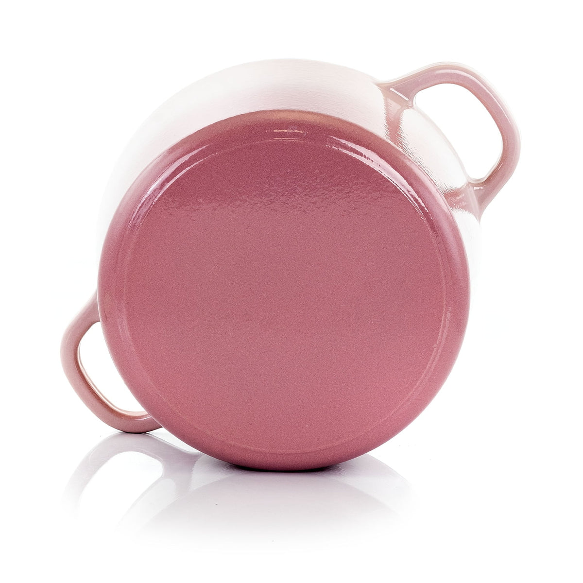 2 Piece 5 Quarts Enameled Cast Iron Dutch Oven Blush Pink P5757