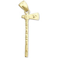 14K Gold Ax Charm R389708