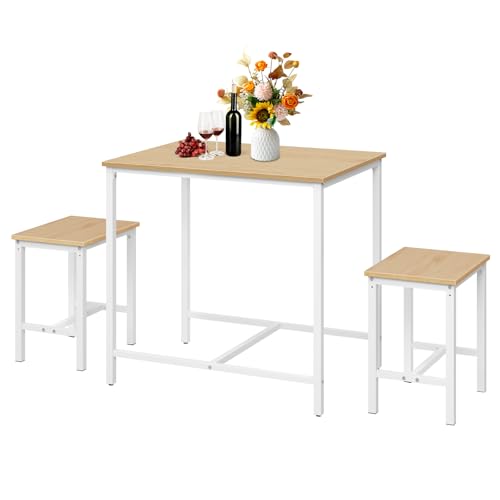 3-Piece Industrial Dining Table Set A8530
