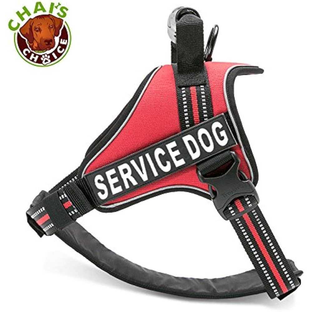 Service Dog Vest Harness with Reflective Patches and Handle Y16879