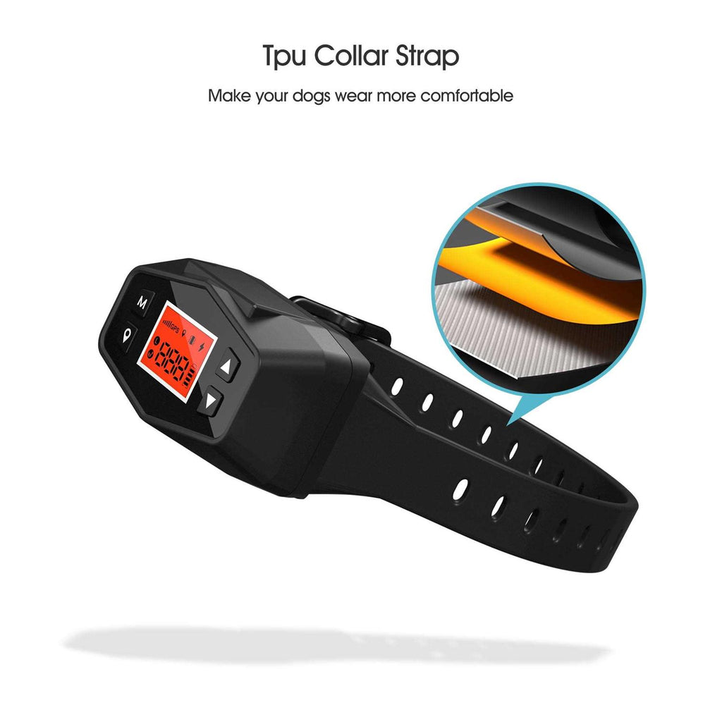 GPS Dog Fence System Wireless Collar with Beep Vibration Static Shock A881287