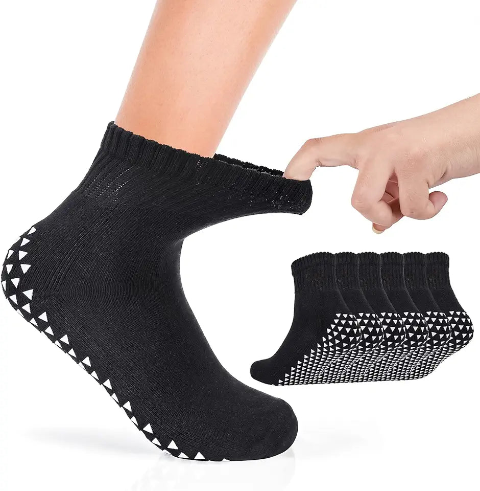 3 Pairs Wide Non-Skid Socks C434