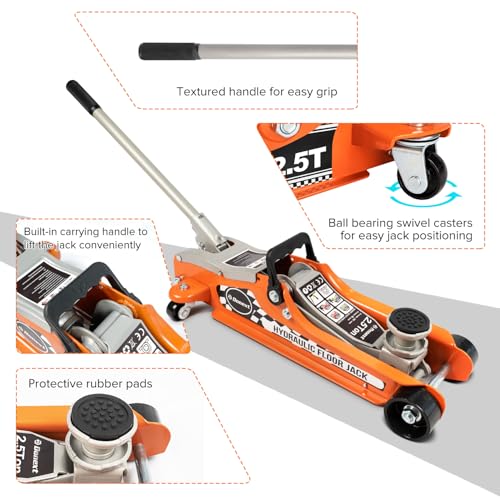 2.5 Ton Low Profile Hydraulic Steel Floor Jack J857