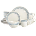 16-Piece White Stoneware Dinnerware Set A5213