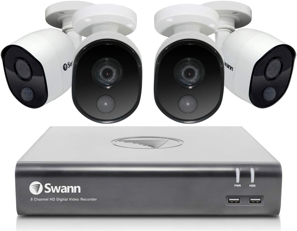 8 Channel 4 Camera Wired 1080p Full HD Security System J906770