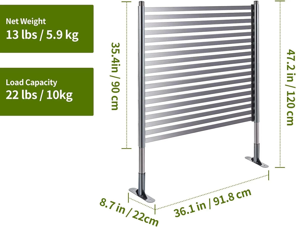 3FT x 4FT Outdoor Privacy Screen with UV & Rust Resistant Coating V488136
