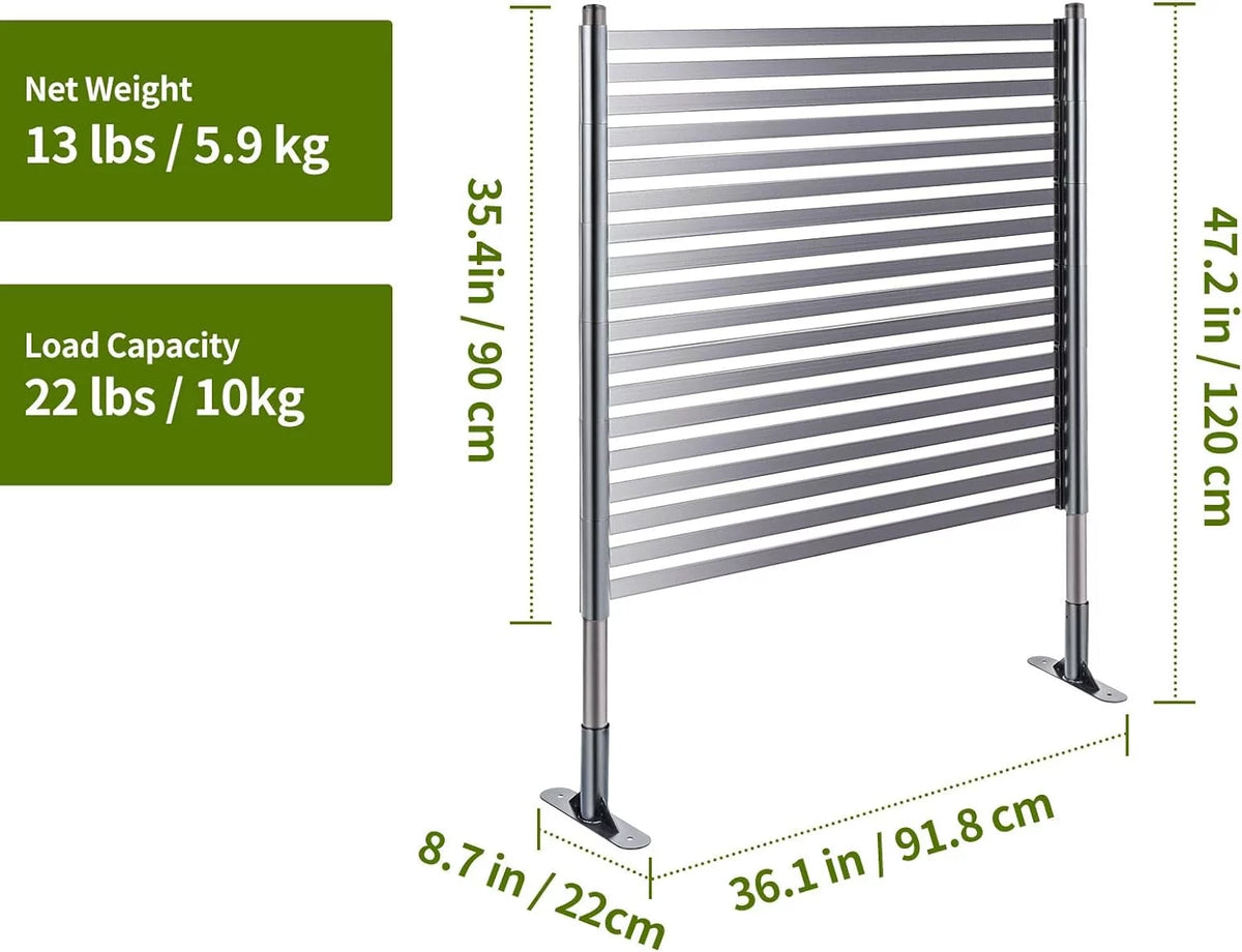 3FT x 4FT Outdoor Privacy Screen with UV & Rust Resistant Coating V488136