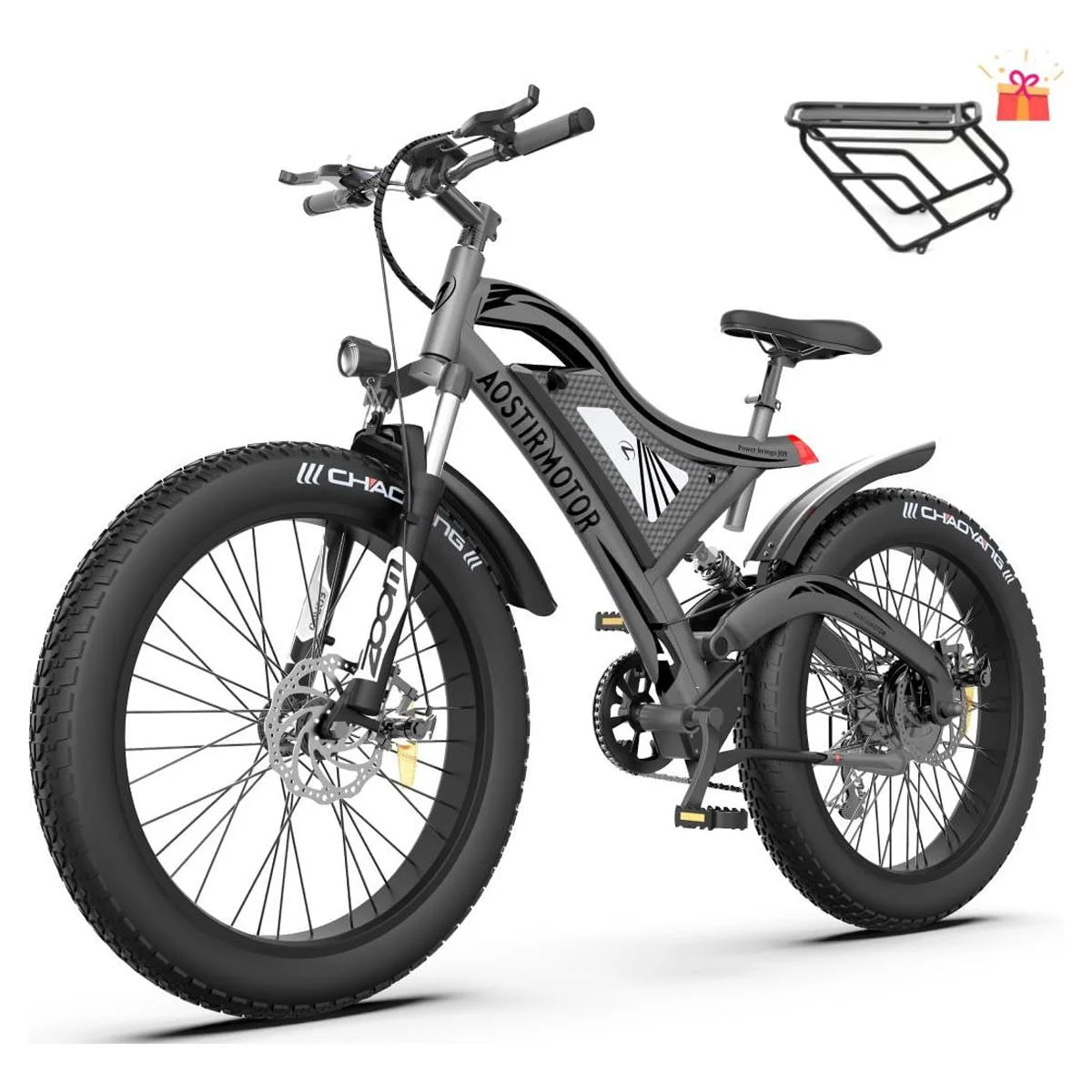 750W 48V 15Ah Fat Tire Electric Mountain Bike G3494