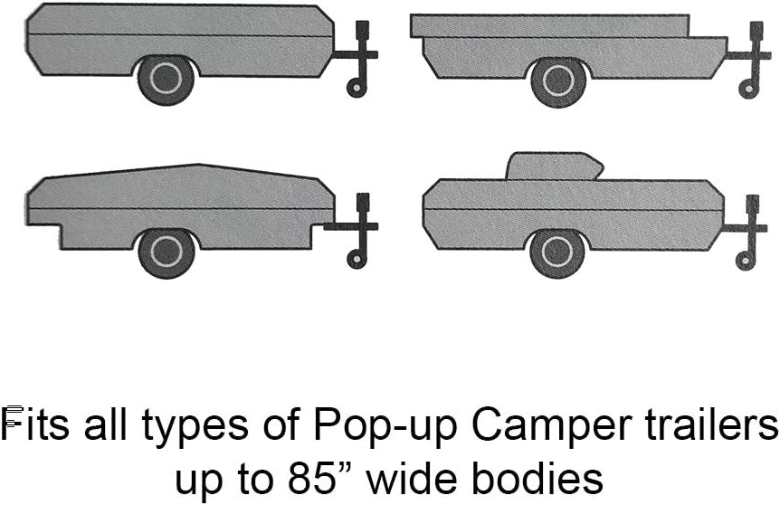 Folding Camper Cover 12'-14' Windproof Water-Resistance L974