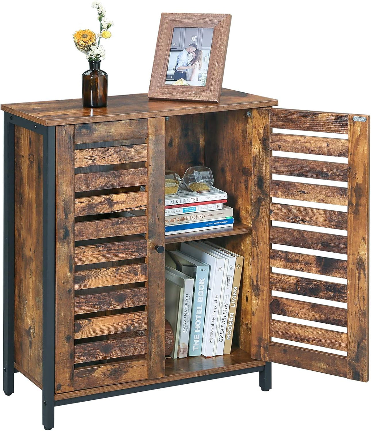 Rustic Brown Storage Cabinet C884