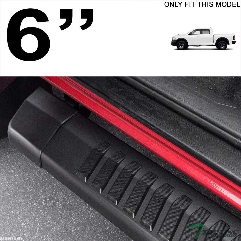 Matte Black Aluminum Running Boards for Extended Cab F49397