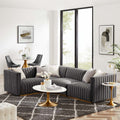 Gold Gray Velvet 4-Piece Sectional P409255