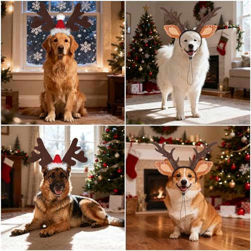 Dog Christmas Antlers Headbands Set P50354