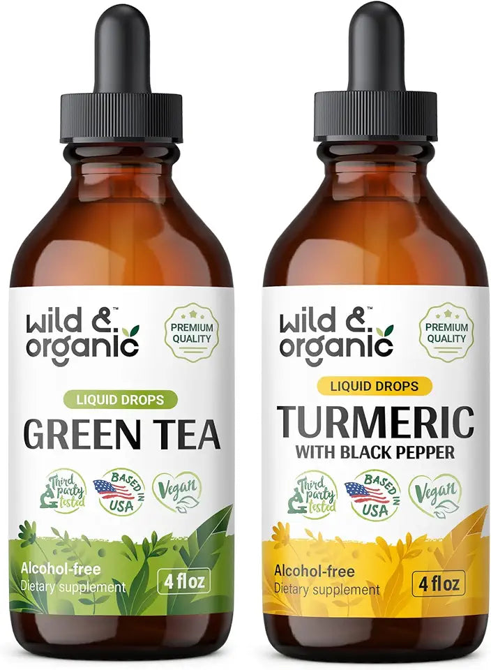 Green Tea Tincture 4 fl oz & Turmeric Tincture 4 fl oz F51517