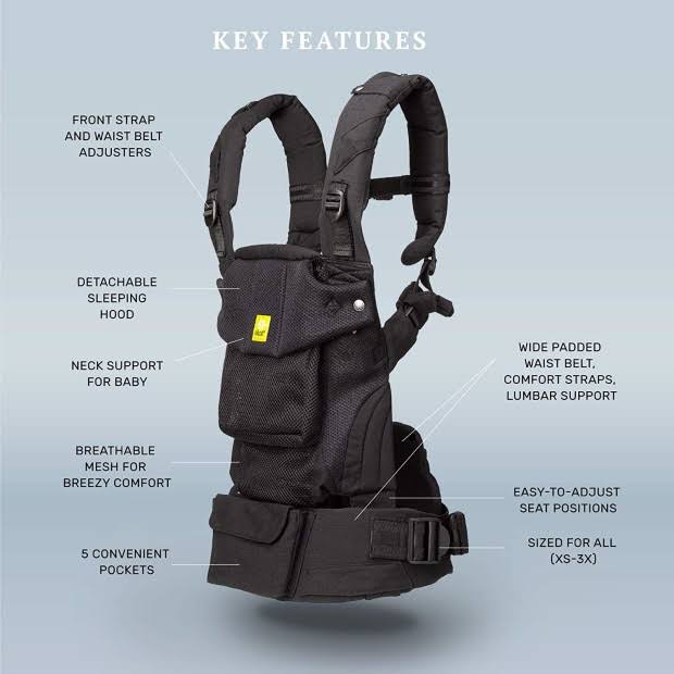 Black Baby Carrier O360