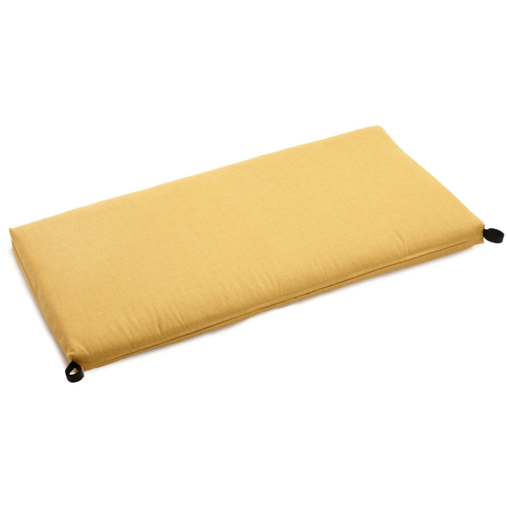 Solid Outdoor Spun Polyester Loveseat Cushion I8460