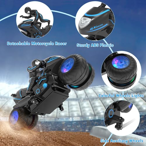 Remote Control Motorcycle with RGB Wheels Lights Z203