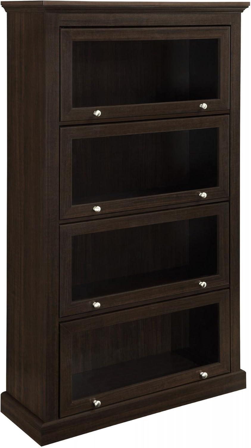 Espresso 4 Shelf Barrister Bookcase Q3349