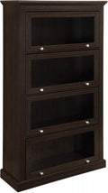 Espresso 4 Shelf Barrister Bookcase Q3349