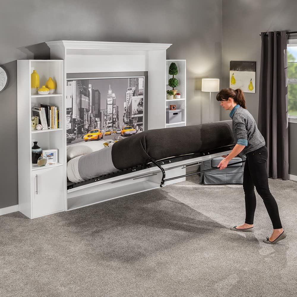 Queen Murphy Bed Hardware Kit with Tubular Steel Mattress Frame B4826
