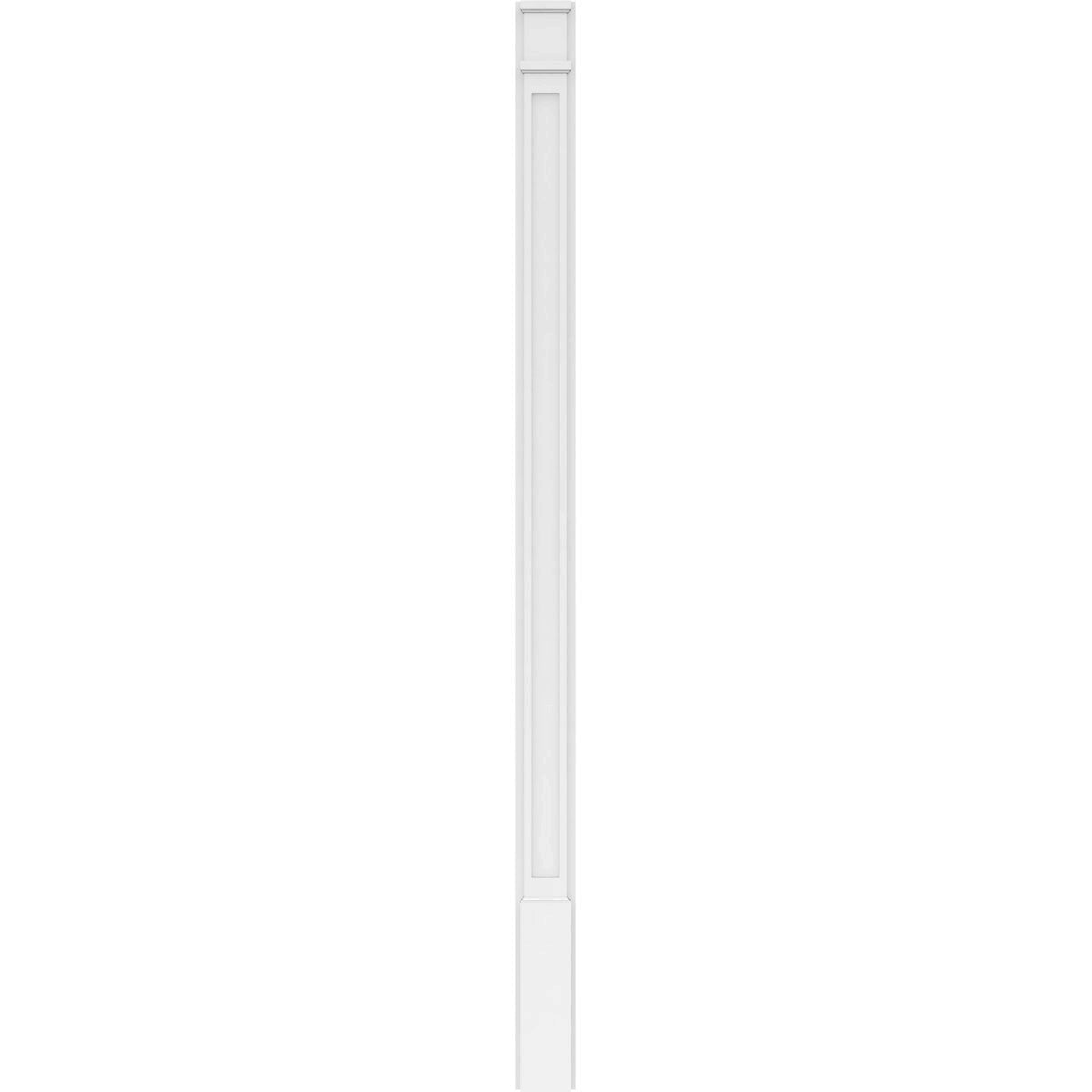 Flat Panel PVC Pilaster with Decorative Capital & Base (Pair) O9563