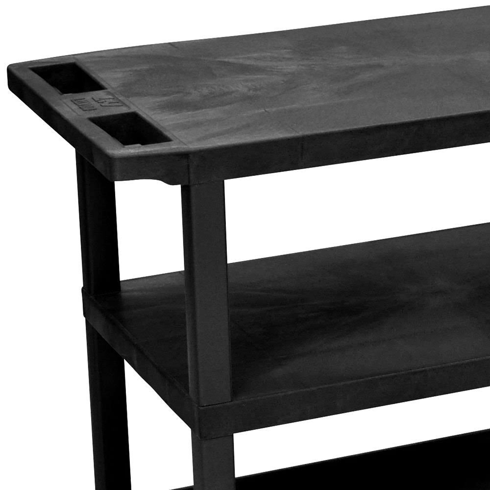 Black Cart with Shelves Q932