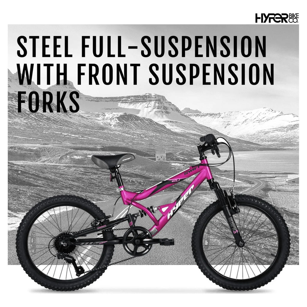 20 Girl's Mountain Bike for Kids, Magenta Q1467