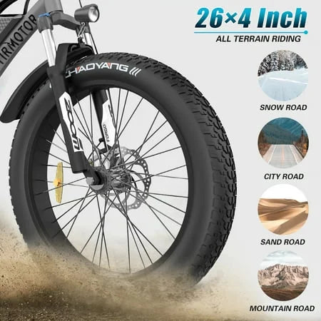 750W 48V 15Ah Fat Tire Electric Mountain Bike G3494