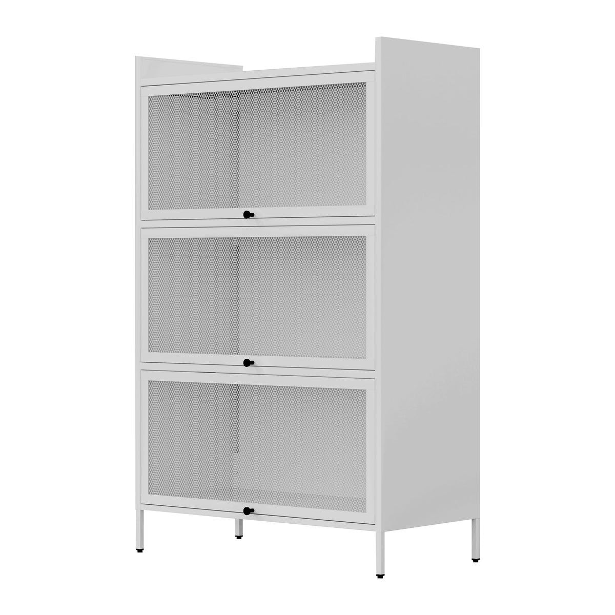 White 3-Tier Buffet Cabinet N6224