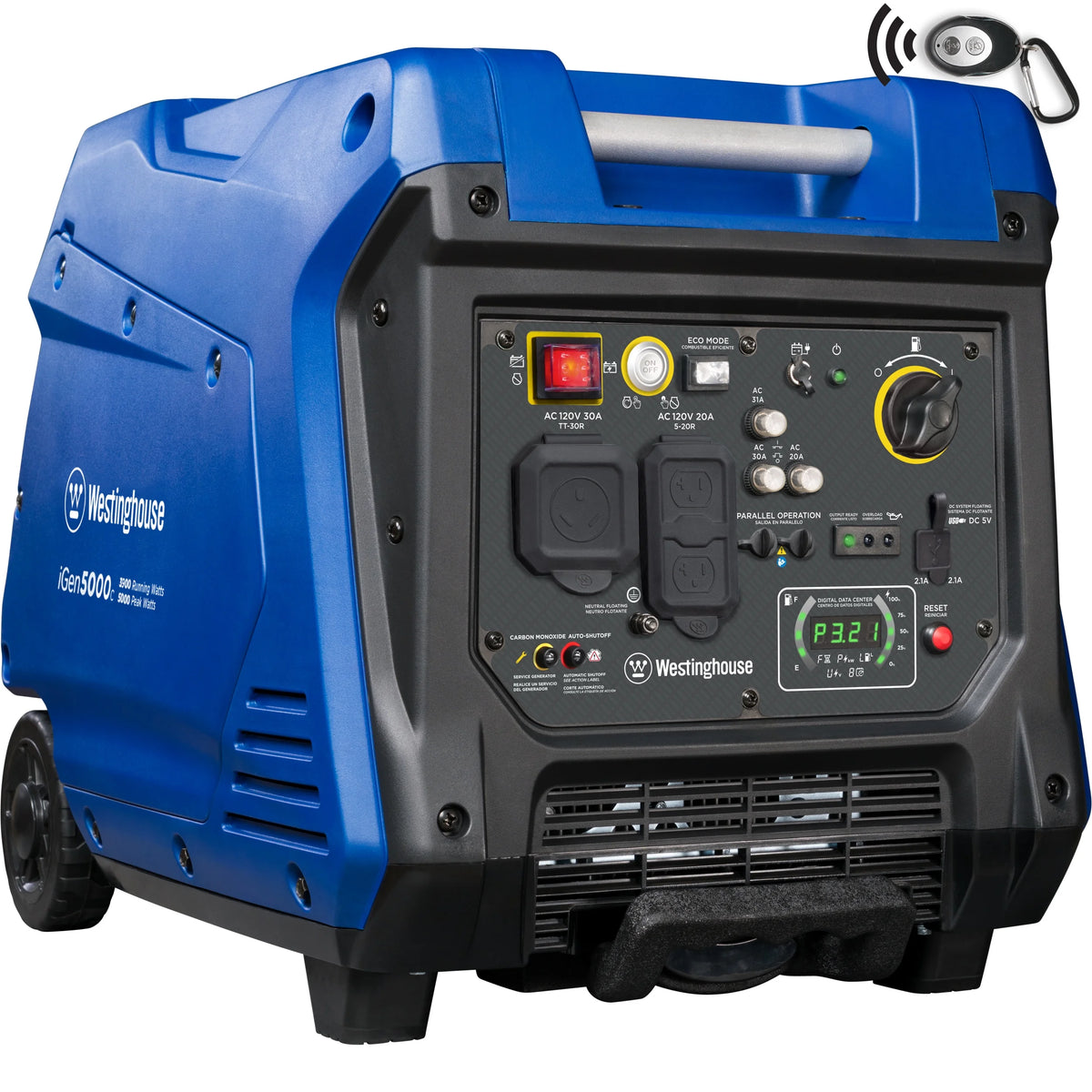 Gasoline Powered Portable Inverter Generator with CO Sensor J7851