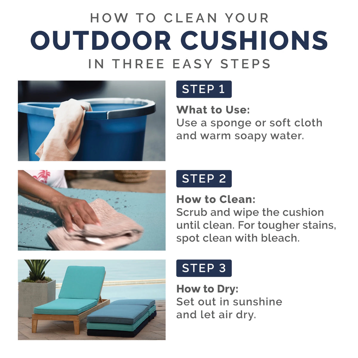 Tufted Plush Outdoor Wicker Chair Cushion, 2 Pack, 20 x 18 D576