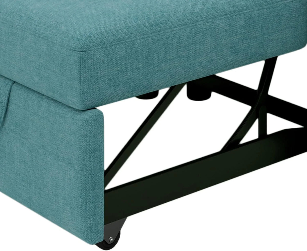 Teal Convertible Sleeper Chair Bed Z975