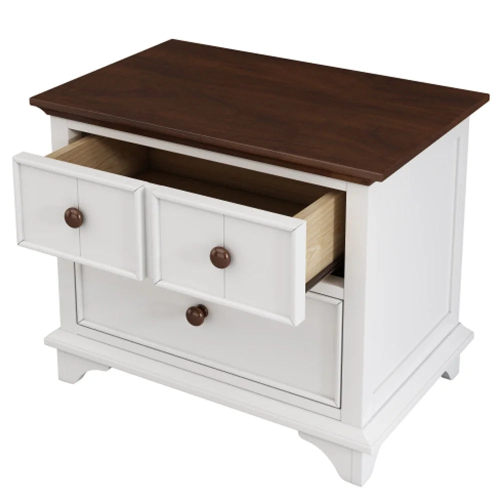 2 Pieces Queen Murphy Bed and Nightstand R949