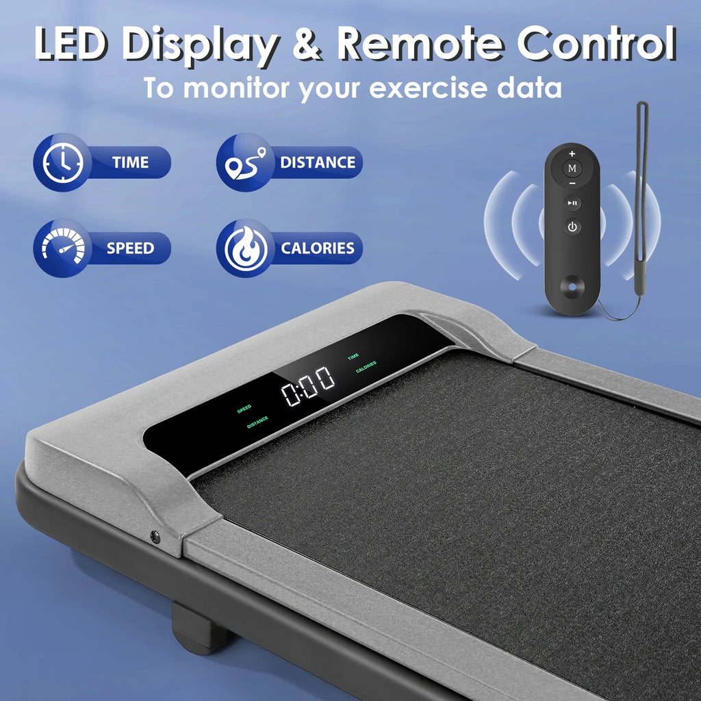 2.5HP Under Desk Treadmill with LED Display Wireless Remote Control L327