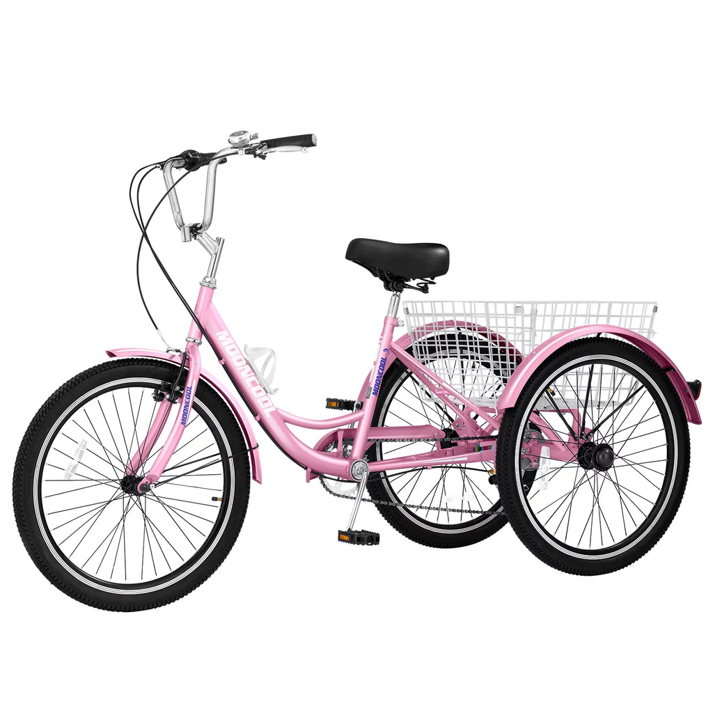 24 Adult Tricycle 7 Speed Cyan K35666