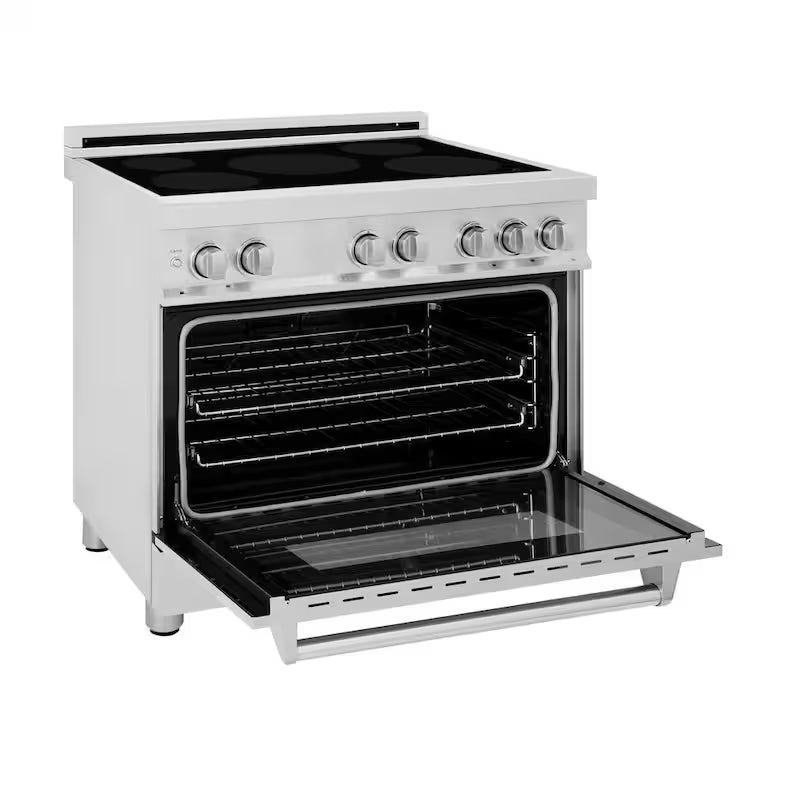 Freestanding Electric Range 4 Element Induction Cooktop Stainless Steel A753064