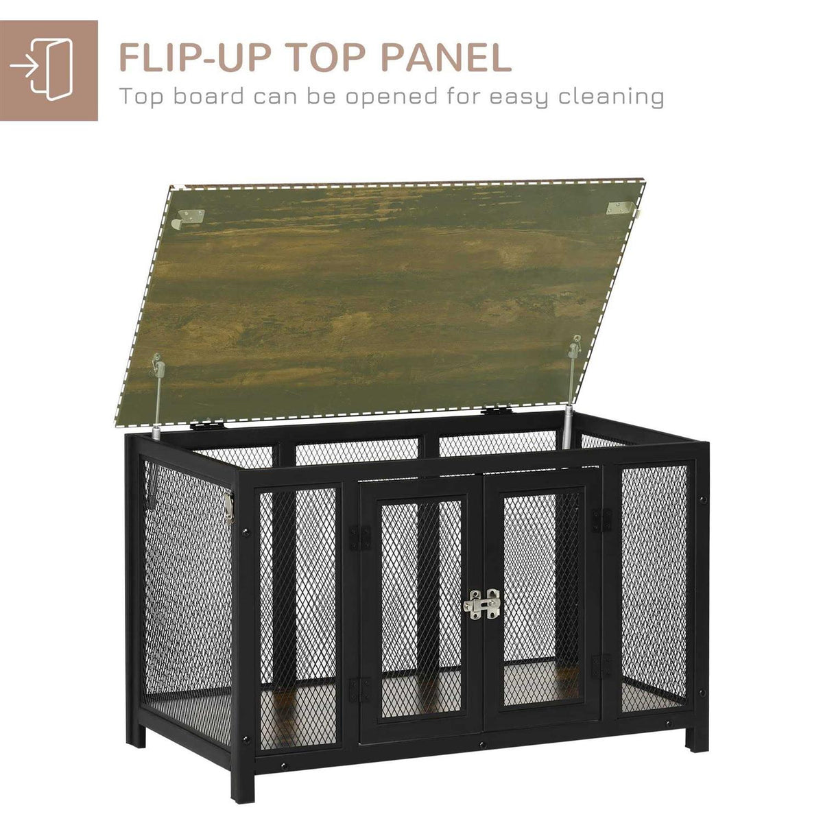 Furniture Style Dog Crate with Openable Top Y942803