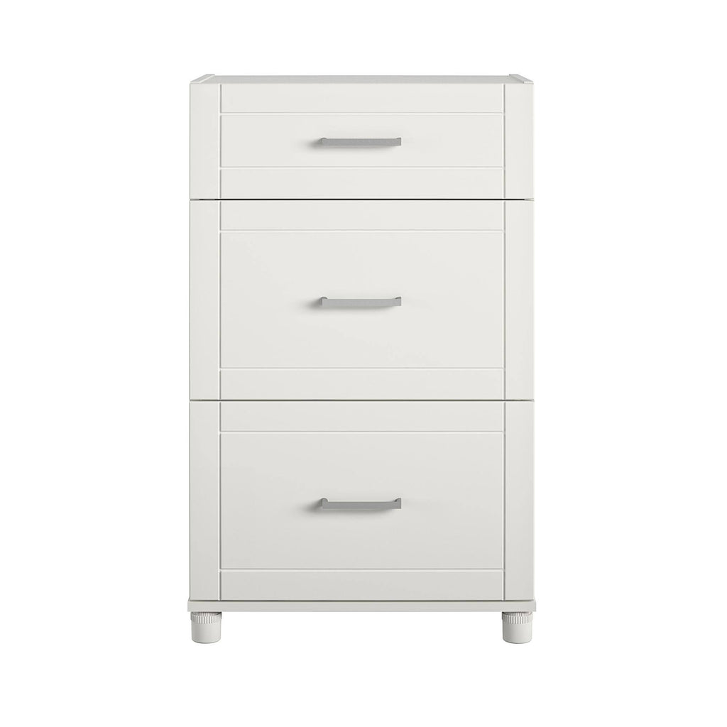 3 Drawer White Base Cabinet Z97411