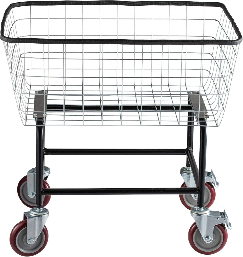 2.5 Bushel Wire Laundry Cart with Wheels H313089