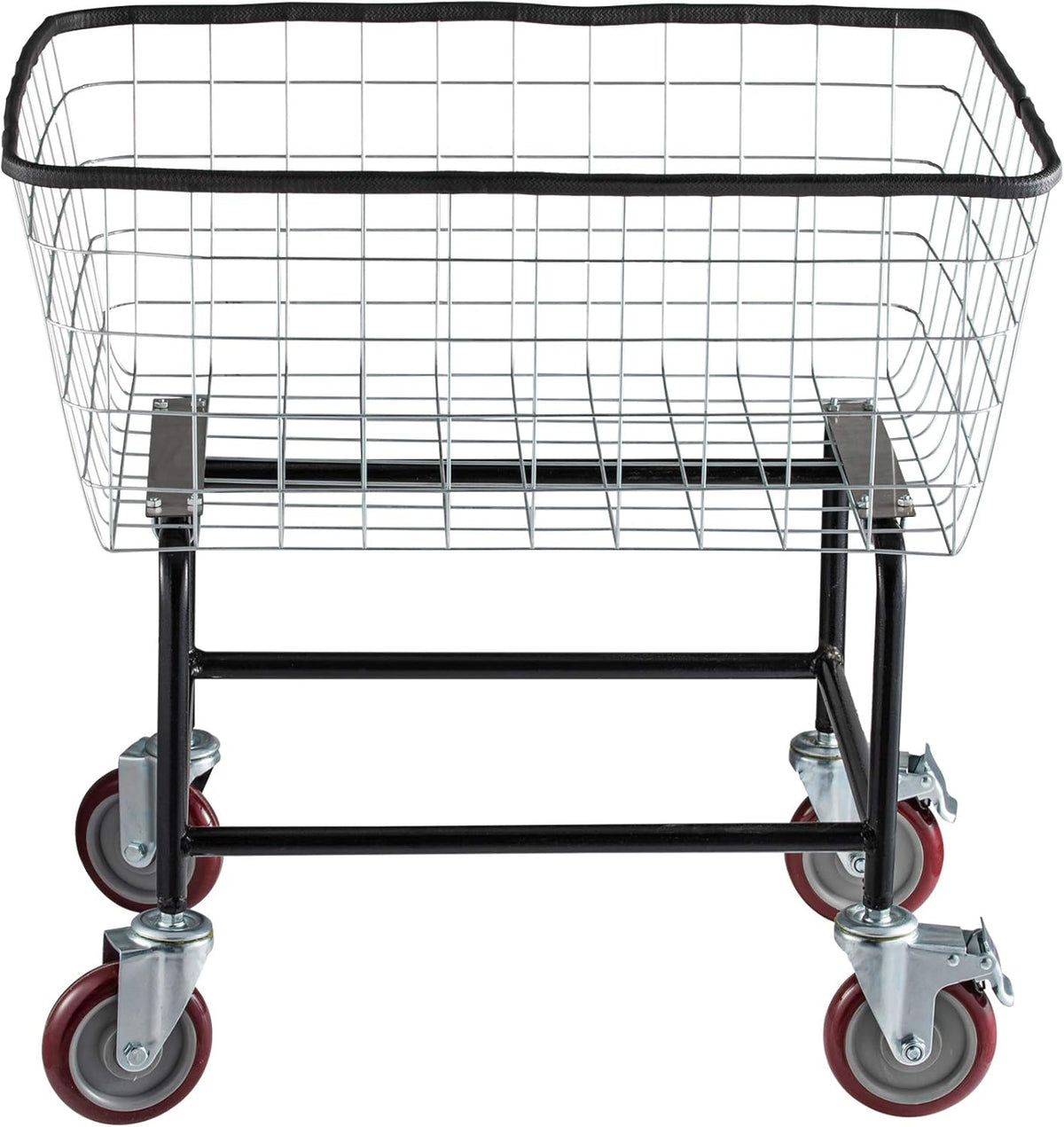 2.5 Bushel Wire Laundry Cart with Wheels H313089